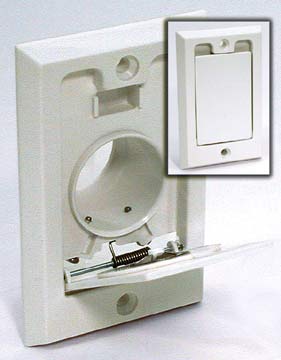 Square Door Basic Wall Central Vacuum Inlet