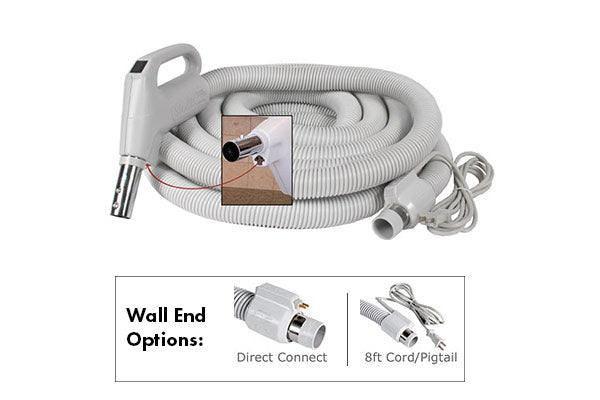 Dual Voltage Central Vacuum Electric Hose (Grey)