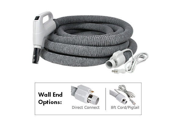 Dual Voltage Central Vacuum Electric Hose with Cover