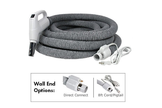 Dual Voltage Central Vacuum Electric Hose with Cover