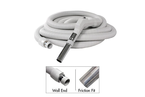 Low Voltage Central Vacuum Hose with Control Switch (Friction Fit)