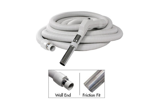 Low Voltage Central Vacuum Hose with Control Switch (Friction Fit)